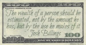 Josh Billings Net Worth